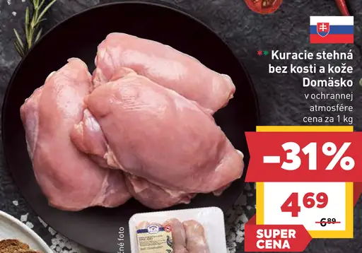Domäsko kuracie stehná bez kosti a kože