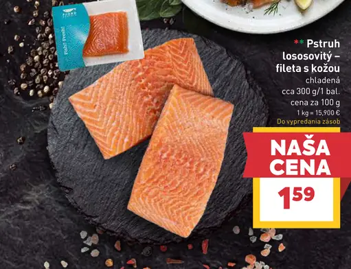 Losos fileta s kožou