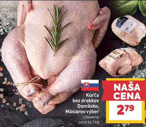 Domáško Kurča bez drobkov, Mäsiarov výber