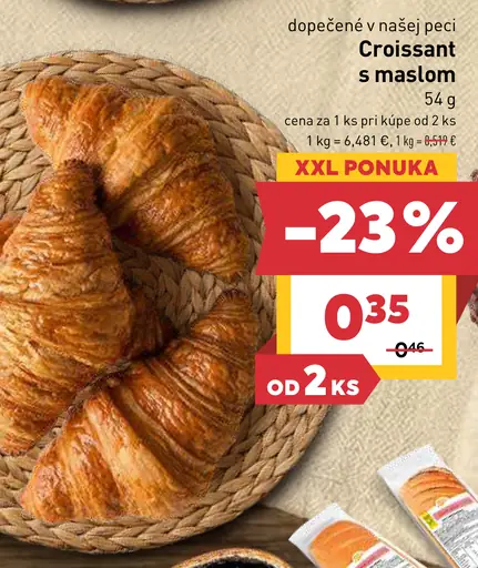 Croissant s maslom