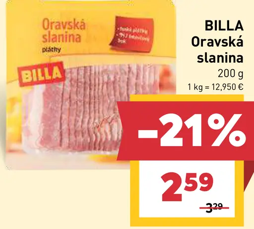 BILLA Oravská slanina