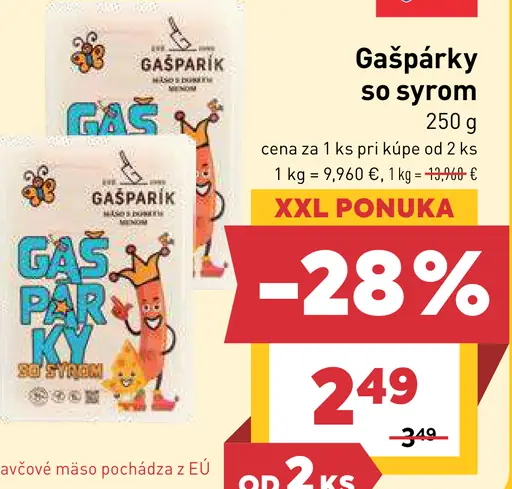 Gašparík Gašpárky so syrom