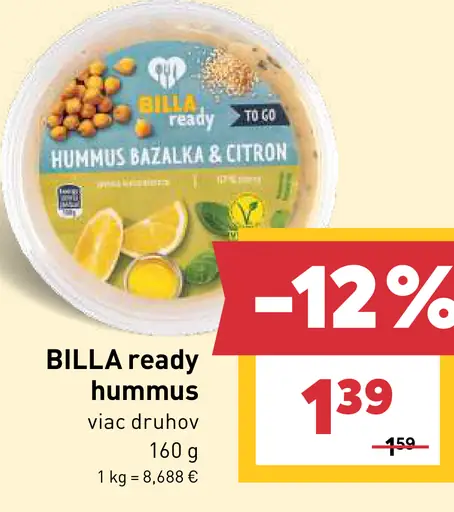 BILLA ready hummus