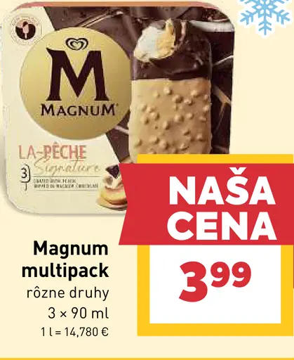 Magnum multipack, rôzne druhy