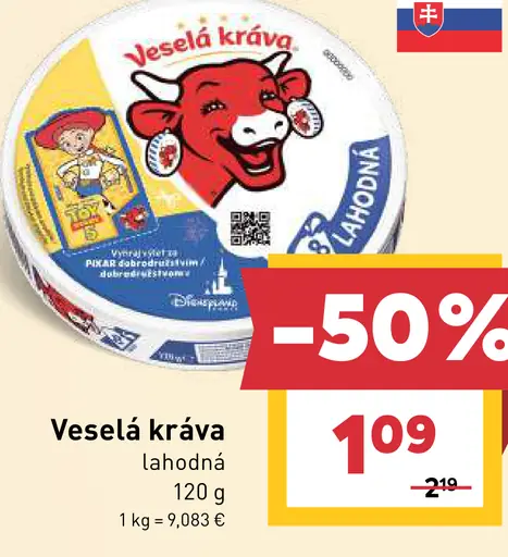Veselá kráva lahodná