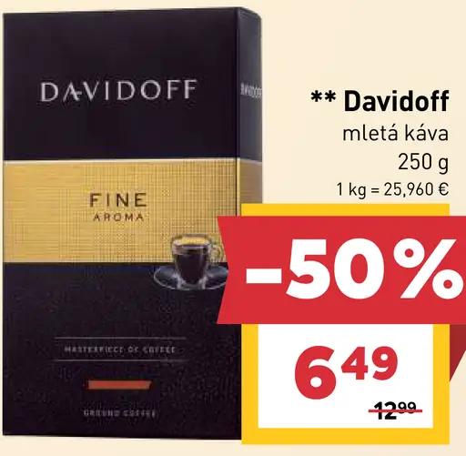 Davidoff Fine Aroma pražená mletá káva