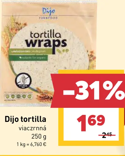 Dijo tortilla wraps