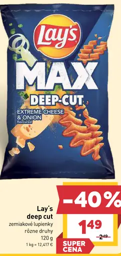 Lay's deep cut zemiakové lupienky