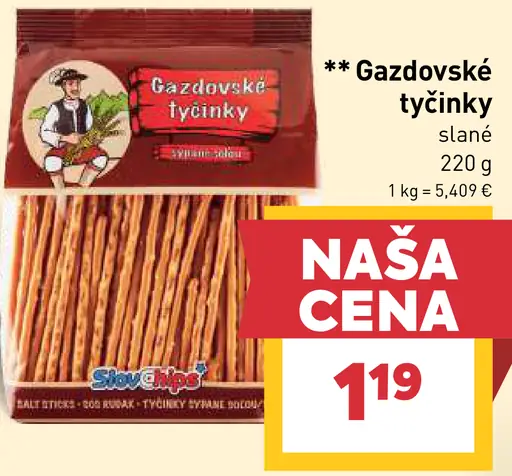 Gazdovské tyčinky slané