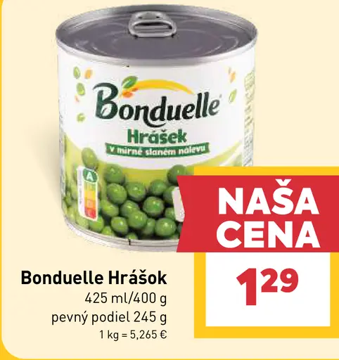 Bonduelle Hrášok