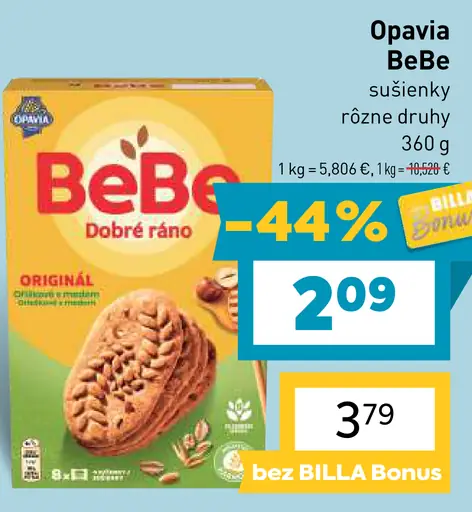 Opavia BeBe Dobré Ráno Sušienky