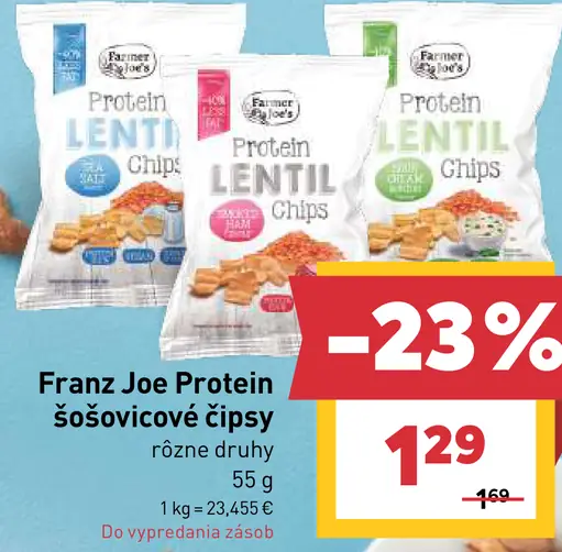 Franz Joe Protein šošovicové čipsy