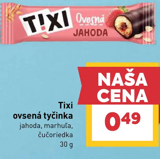 Tixi ovsená tyčinka jahoda