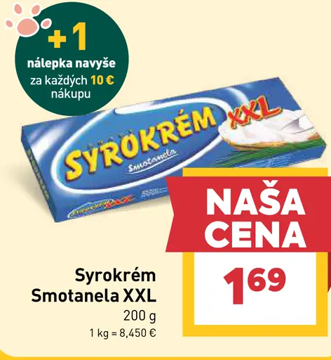 Syrökrém Smotanela XXL