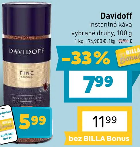 Davidoff Instantná káva