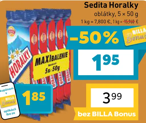 Sedita Horalky oblátky