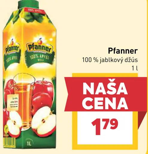 Pfanner 100 % jablkový džús