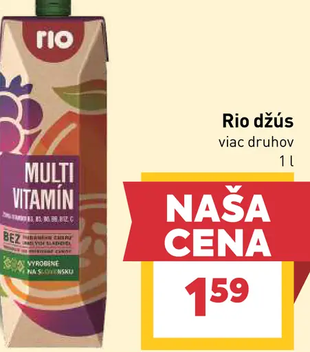Rio džús viac druhov