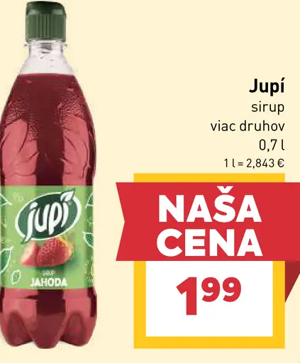 Jupí sirup viac druhov