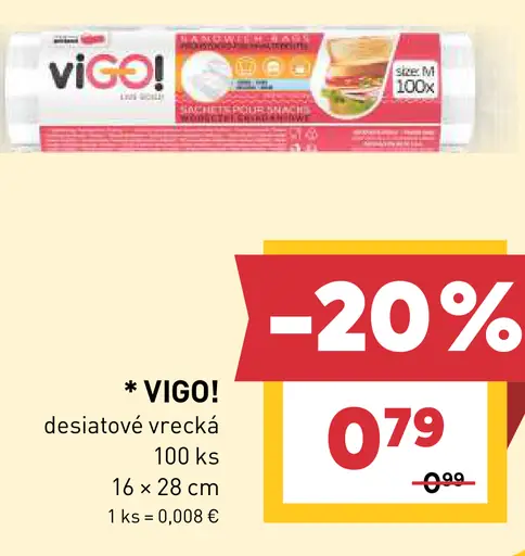 VIGO desiatové vrecká