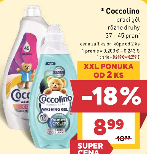 Coccolino prací gél 3 druhy