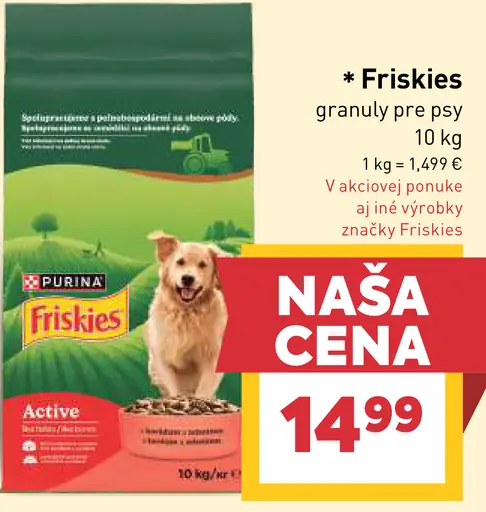 Friskies granuly pre psy