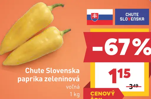 Chute Slovenska paprika zeleninová