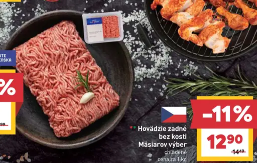 Hovädzie zadné bez kosti Mäsiarov výber chladené