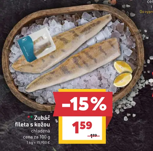 Zubáč filety s kožou