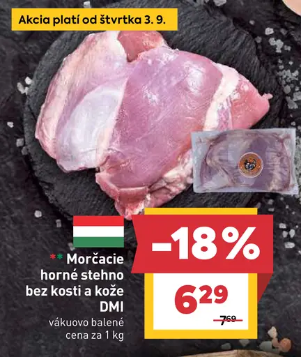 DMI morčacie horné stehno bez kosti a kože