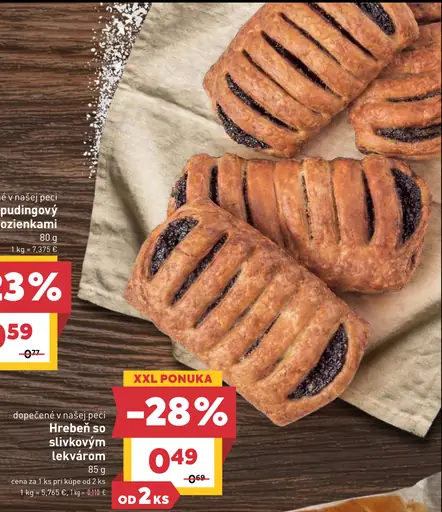 Hrebeň so slivkovým lekvárom