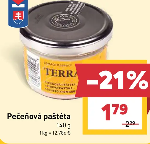 Terra pečeňová paštéta