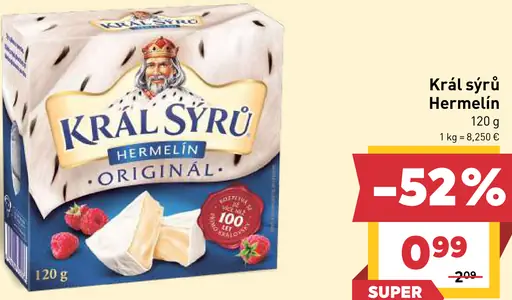 Král Sýrů Hermelín originál