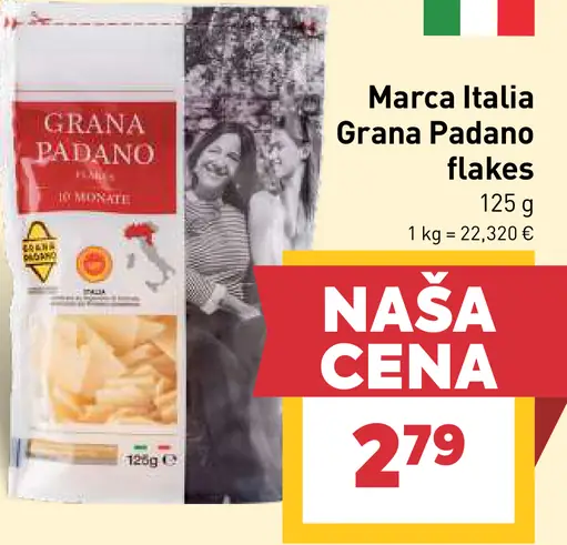 Marca Italia Grana Padano flakes