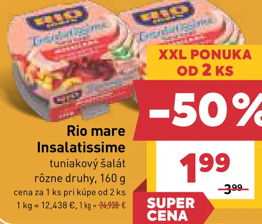 Rio Mare Insalatissime tuniakový šalát rôzne druhy