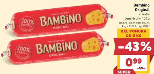 Bambino originál črievko