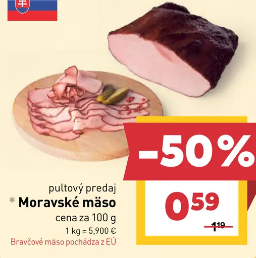 Moravské mäso bravčové mäso