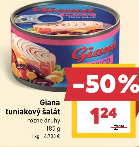 Giana tuniakový šalát
