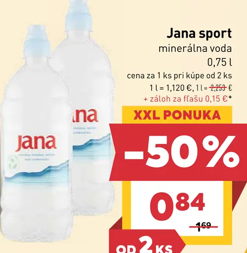 Jana Sport minerálna voda