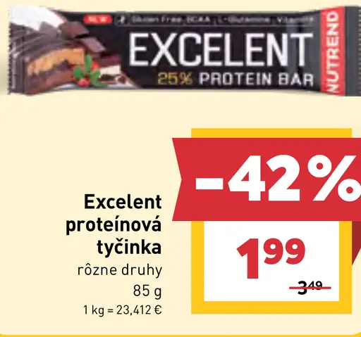 Excelent proteínová tyčinka rôzne druhy