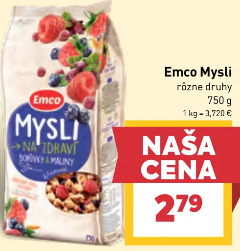 Emco Mysli rôzne druhy