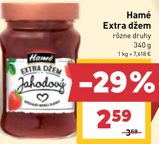Hamé Extra džem rôzne druhy