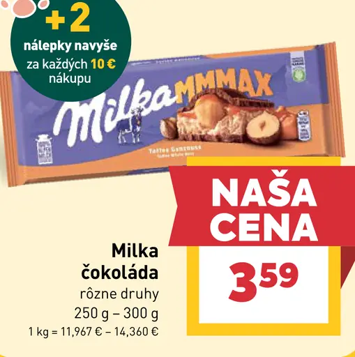 Milka Mliečna čokoláda