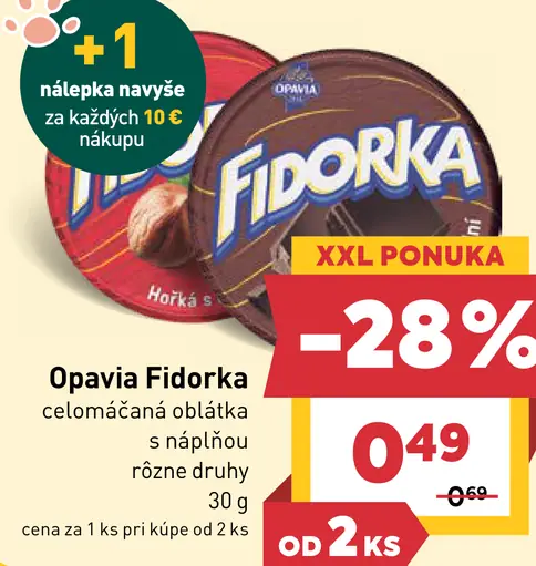 Opavia Fidorka Oblátka v čokoláde