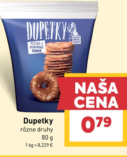 Dupetky rôzne druhy
