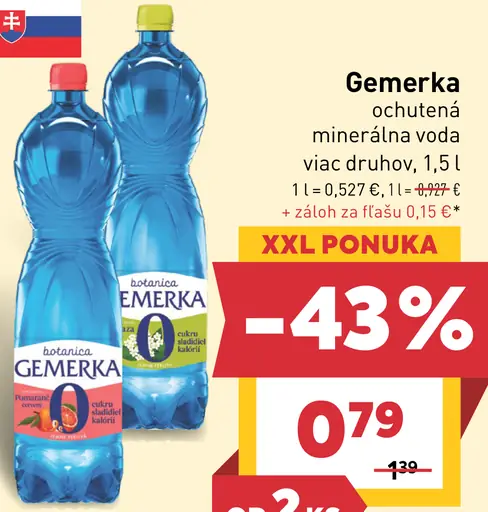Gemerka ochutená minerálna voda