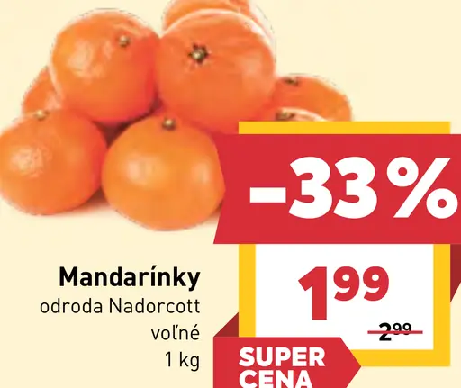 Mandarínky Nadorcott