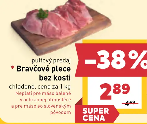 Bravčové plece bez kosti