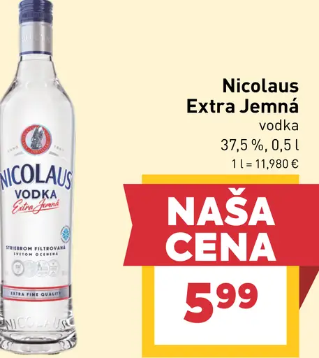 Nicolaus Extra Jemná Vodka