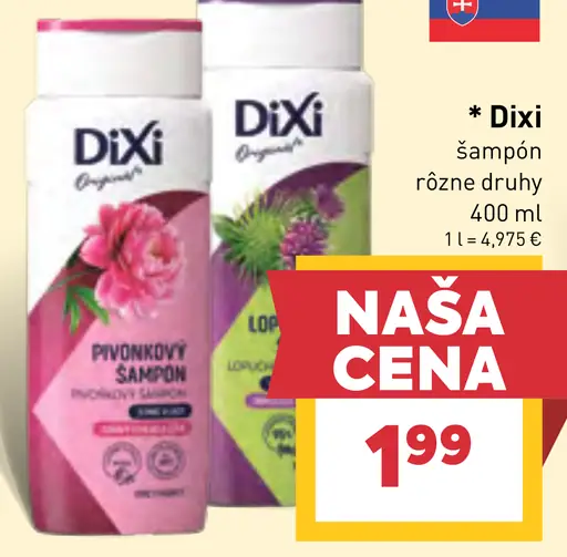 Dixi Šampón rôzne druhy